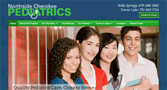 Desktop Screenshot of northsidecherokeepediatrics.com